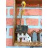 Dekorativer & handgefertigter Wandschlüsselhalter mit 5 Haken im Cottage-Design