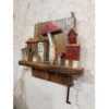 Dekorativer & handgefertigter Wand-Schlüsselhalter mit Cottage- und Pilz-Design