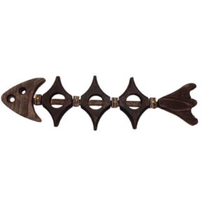 Dekorativer & handgefertigter Wand-Schlüsselhalter mit Fischgrät-Design für Zuhause