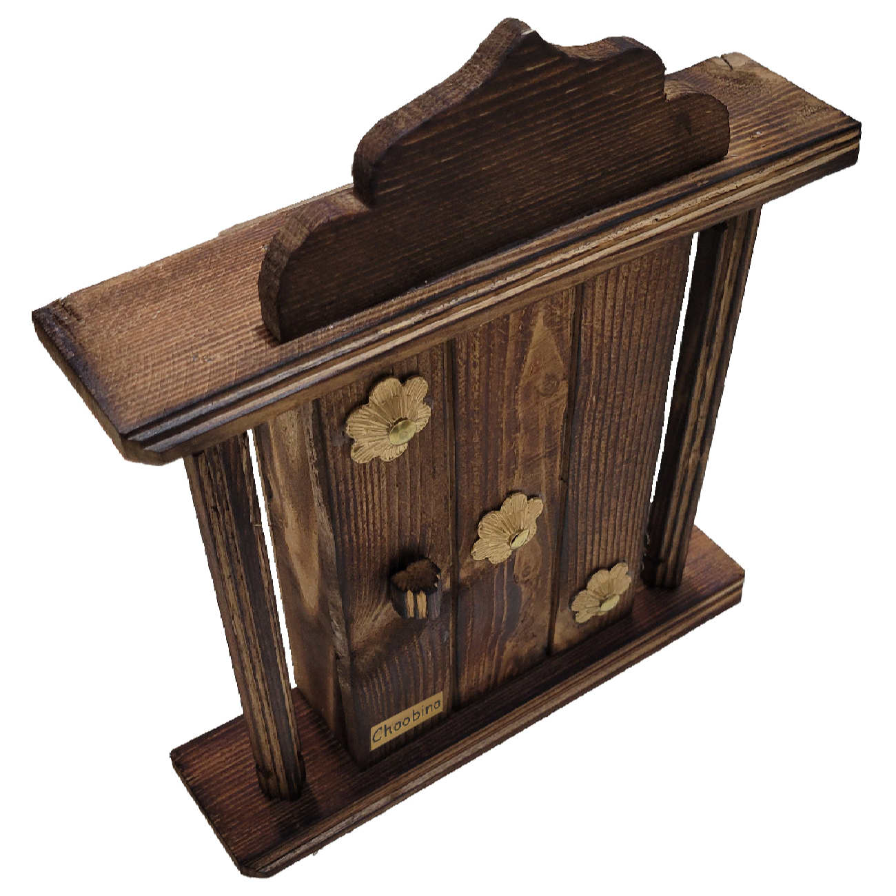 Dekorativer & handgefertigter Wand-Schlüsselhalter mit Blumendesign