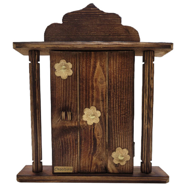 Dekorativer & handgefertigter Wand-Schlüsselhalter mit Blumendesign