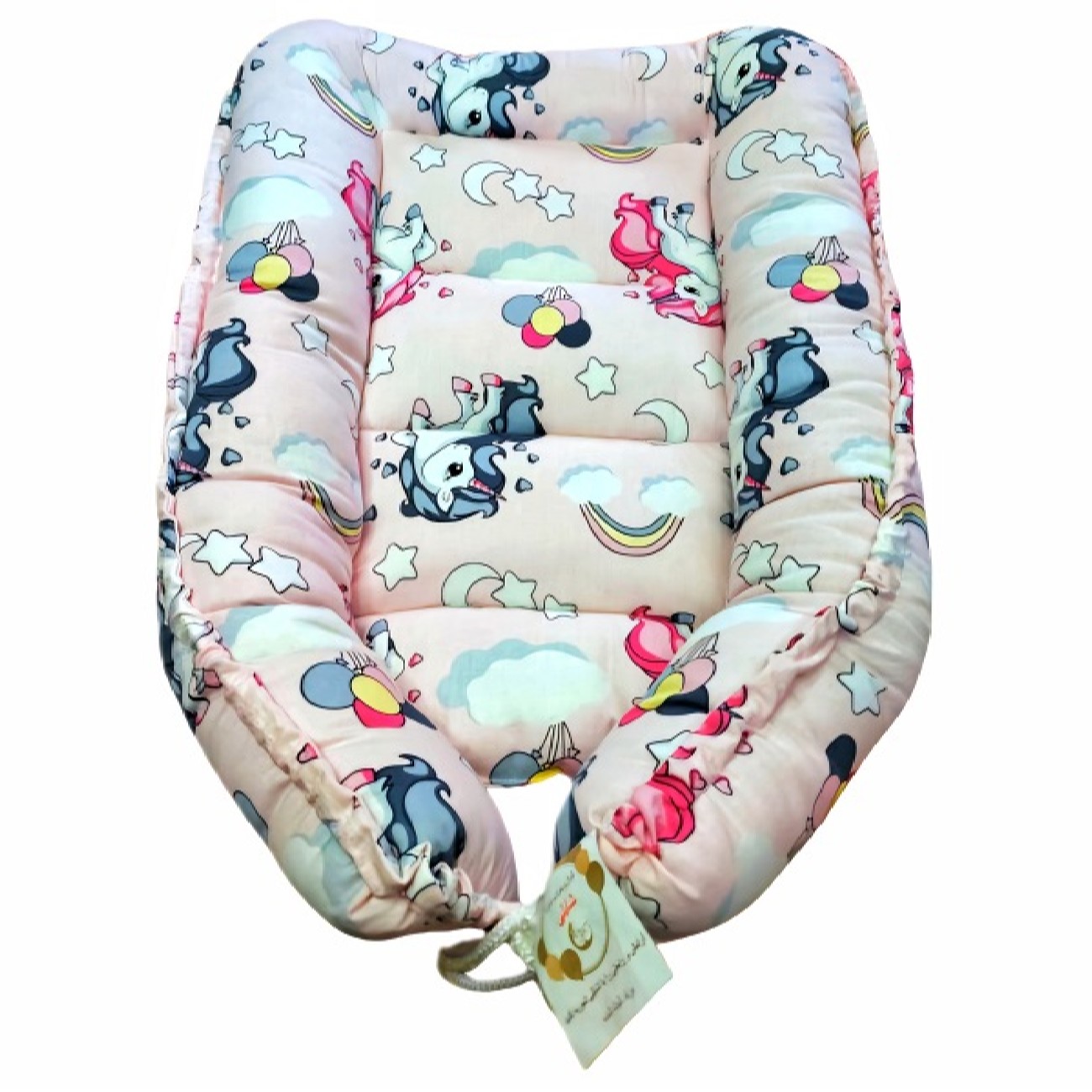 3-teiliges Baumwoll Baby Lounger Set Modell Einhorn