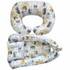 3-teiliges Baumwoll Baby Nest Set mit Tier Design