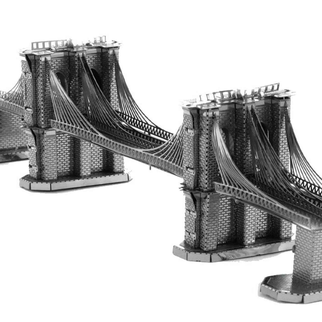 3D-Metallpuzzle – Brooklyn Bridge, geeignet für Kinder & Erwachsene