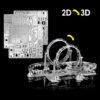 3D-Metallpuzzle – Achterbahn Modellkit