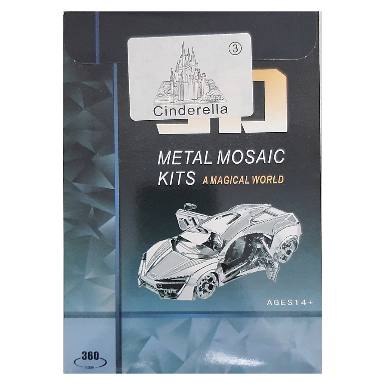 3D-Edelstahlpuzzle Cinderella Schloss Modellkit