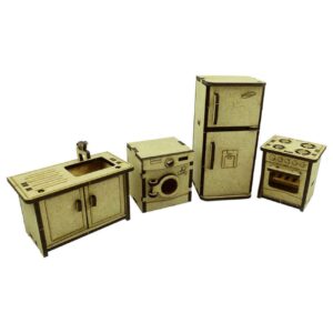 41-Teiliges Holz-3D-Puzzle Modellkit – Küche