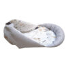 6-teiliges Baumwoll Babybett-Set mit kleinen Hasen Design