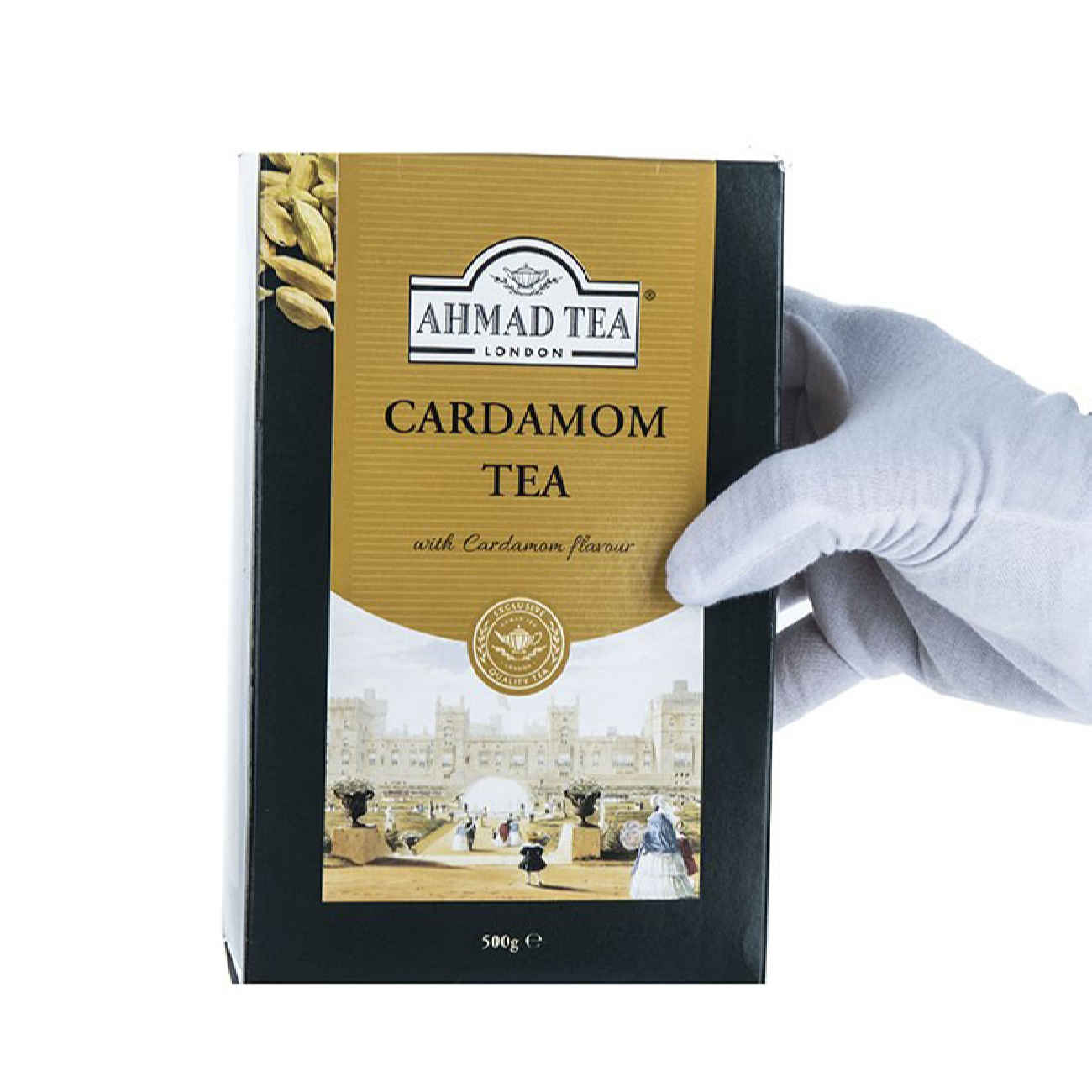 Ahmad Schwarzer Tee Loser Blatt mit Kardamom – 500 g