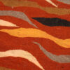 Artisanal persischer Woll Kelim Teppich handgewebt in Isfahan Welle rot