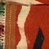 Artisanal persischer Woll Kelim Teppich handgewebt in Isfahan Welle rot