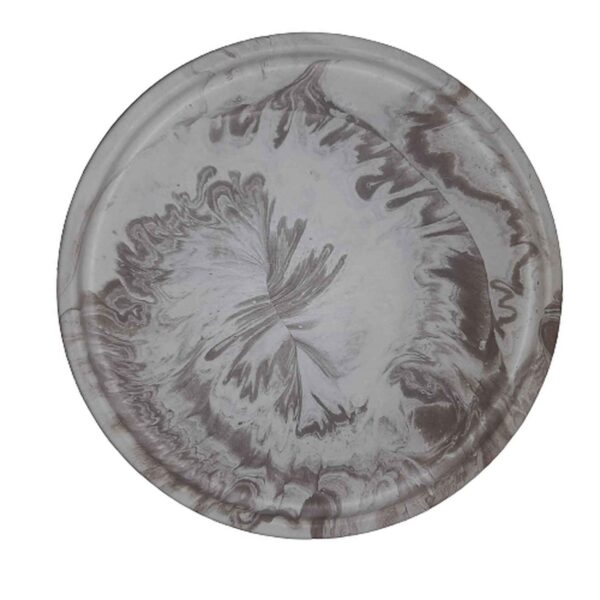 Künstlerisches Serviertablett aus Beton, handgefertigt mit Harz