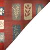 Authentischer persischer Gabbeh-Wollteppich handgewebt in Fars mit Rand blau