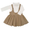 Mädchen Latzkleid Overall Set mit Mini Kaninchen Design Tasche