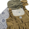 Mädchen Latzkleid Overall Set mit Mini Kaninchen Design Tasche