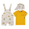 Baby Overall Set von 3 mit Dinosaurier Design