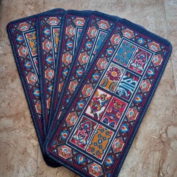 Teppich Treppenbelag Innen – Rutschfest Persisch inspiriert, 5 Stück