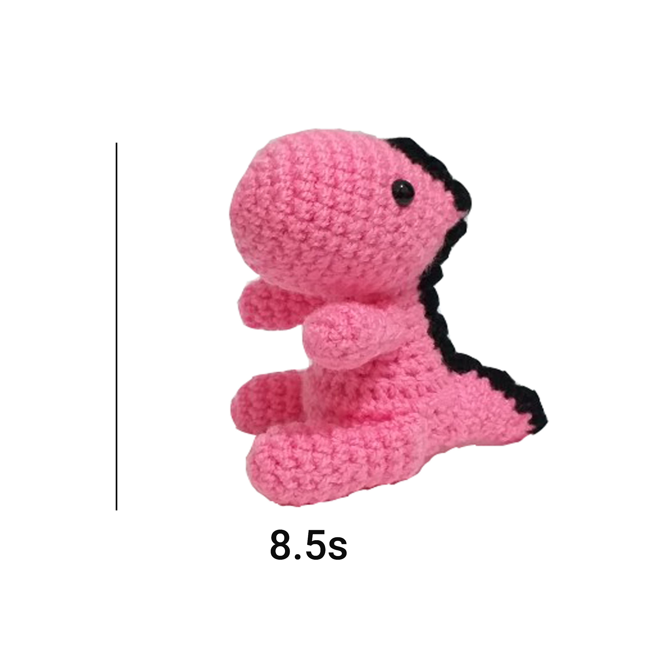 Handgemachter Häkel-Schlüsselanhänger – Weißes Gespenst Design