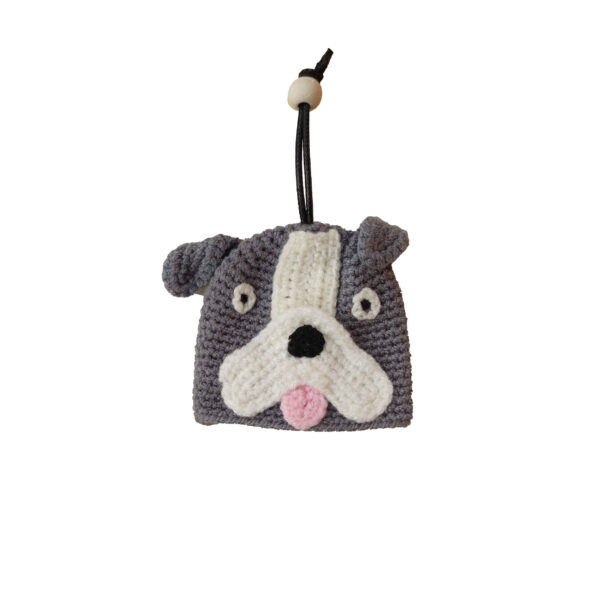 Handgemachter Häkel-Schlüsselanhänger - Hund Tierform