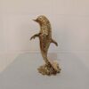 Dekorative Messing Delfin Figur – Meerestier Skulptur