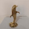 Dekorative Messing Delfin Figur – Meerestier Skulptur