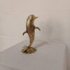 Dekorative Messing Delfin Figur – Meerestier Skulptur