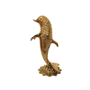 Dekorative Messing Delfin Figur – Meerestier Skulptur