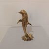 Dekorative Messing Delfin Figur – Meerestier Skulptur