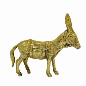 Dekorative Messing-Esel-Figur – Rustikales Bauernhof-Dekor