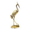 Dekorative Messing-Storch-Figur - Elegante Vogel-Statue