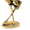 Dekorative Messing-Storch-Figur - Elegante Vogel-Statue
