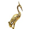 Dekorative Messing-Storch-Figur - Elegante Vogel-Statue