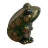Dekorative Frosch Keramik Figur – Künstlerische Amphibien-Skulptur