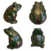 Dekorative Frosch Keramik Figur – Künstlerische Amphibien-Skulptur