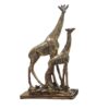 Dekorative Goldene Giraffen Figur – Hohe Safari-Tier-Skulptur