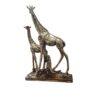 Dekorative Goldene Giraffen Figur – Hohe Safari-Tier-Skulptur