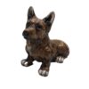 Dekorative Sitzende Braune Hund Figur – Charmante Haustier-Skulptur