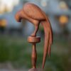 Dekorative Holzvogel Figur – Handgefertigte Natürliche Wohnkultur