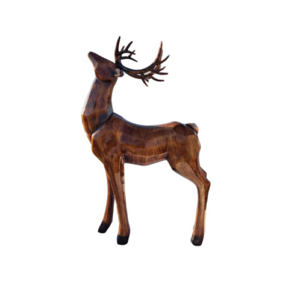 Dekorative Hirsch Figur 2-teilig – Anmutige Wildtier-Skulpturen