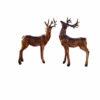 Dekorative Hirsch Figur 2-teilig – Anmutige Wildtier-Skulpturen