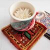 Handgewebter persischer Kilim-Untersetzer für Zuhause & Küche