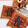 Handgewebter persischer Kilim-Untersetzer für Zuhause & Küche