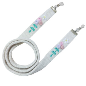 Brillenband – Handgefertigte Blumenstickerei