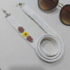 Brillenband – Besticktes Blumen-Design