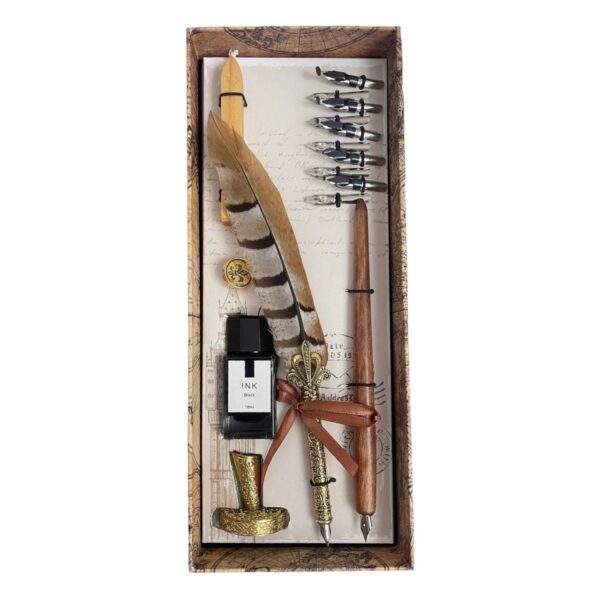 Fasanenfeder-Set im königlichen Design