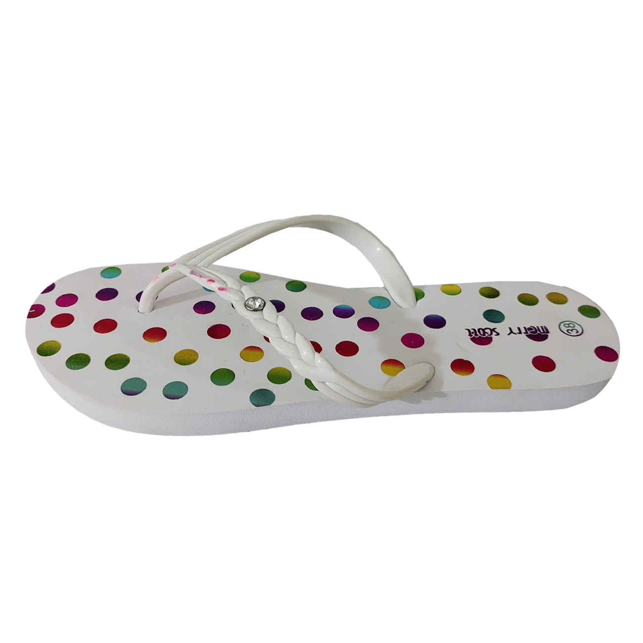 Flip Flop Zehenschlappen für Damen mit Punktmuster