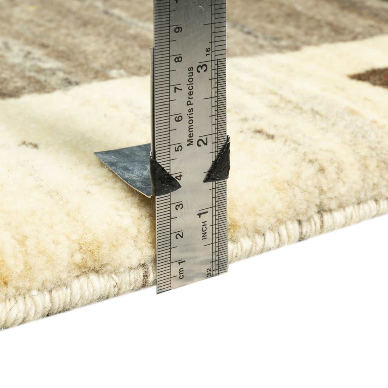 Echter persischer Gabbeh-Wollteppich handgewebt in Fars braun