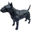 Geometrische Dobermann Cubismus Figur – Einzigartige Handgefertigte Skulptur