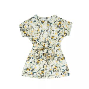 Baby Mädchen Romper mit Blätter Design