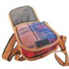 Handgefertigte persische Jajim-Schultertasche in Rosa